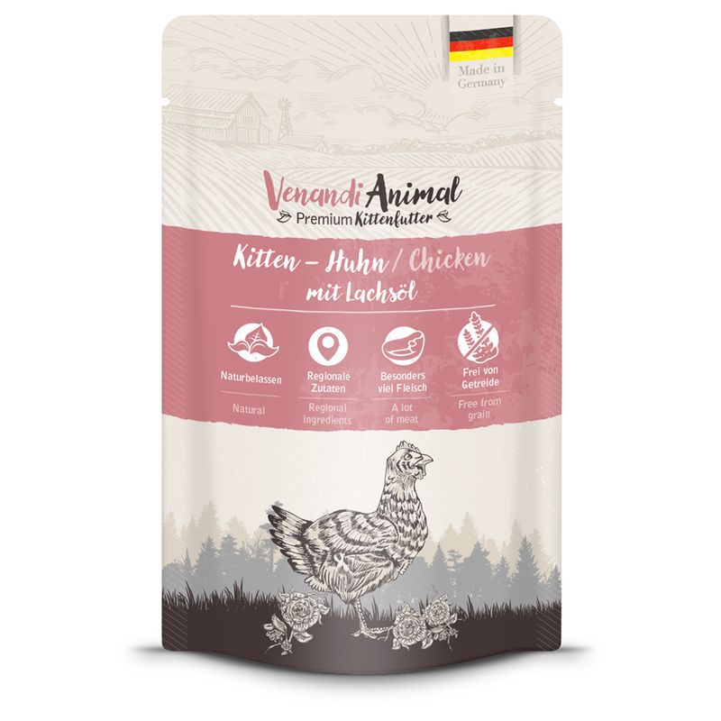 Sparpaket Venandi Animal Kitten 24 x 125 g
