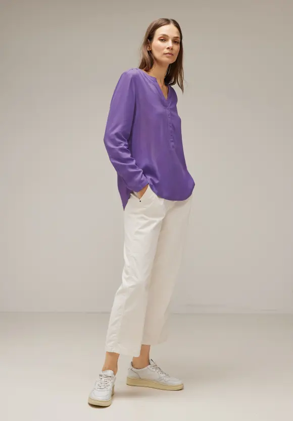 Street One Bluse in Unifarbe