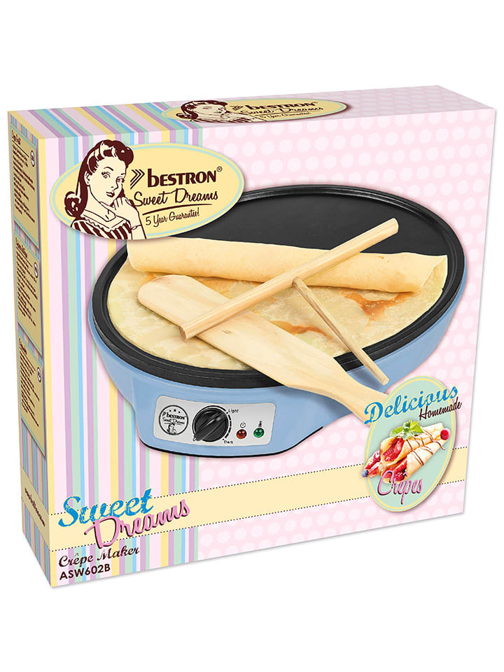 bESTRON Crêpes-Induktionsplatte in Hellblau günstig kaufen onesize