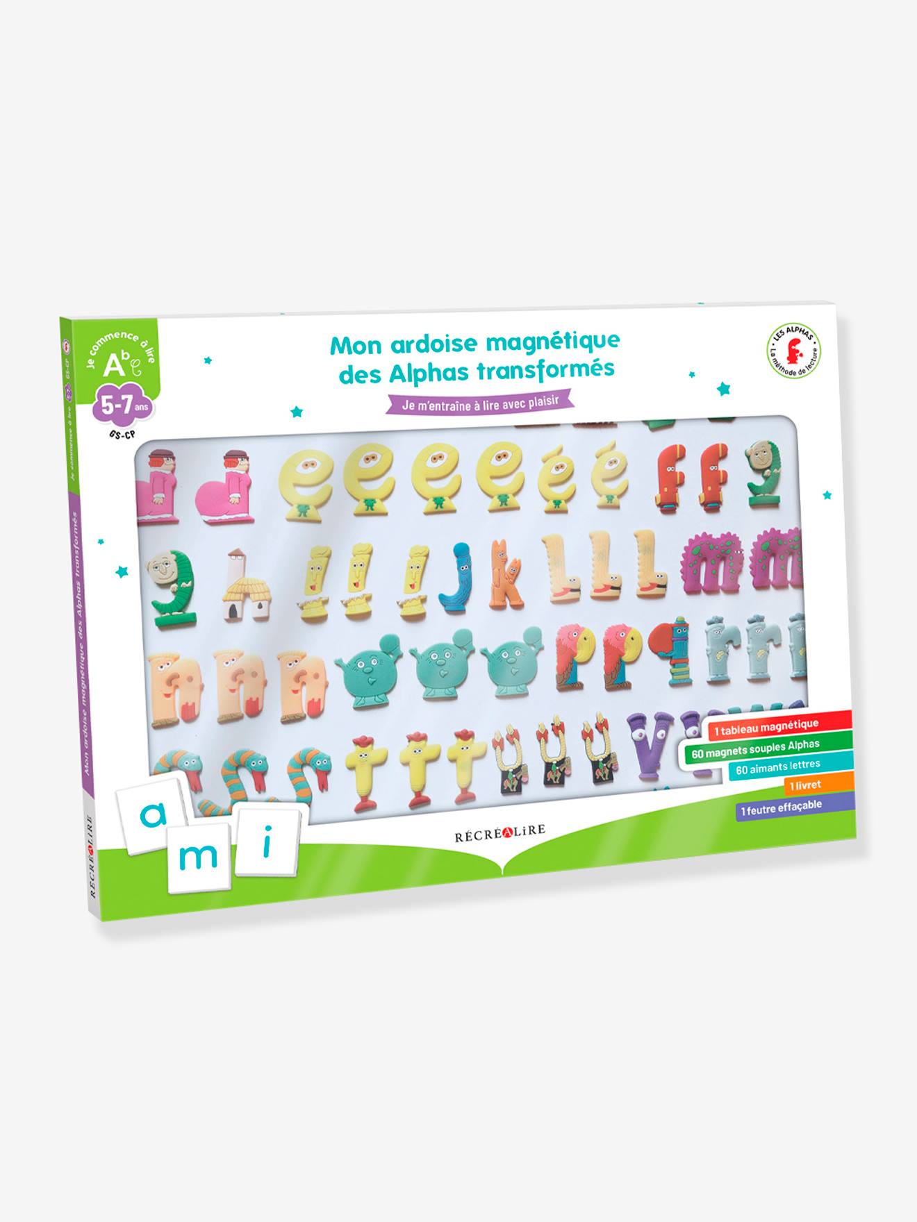Coffret Mon Ardoise Magnétique des Alphas Transformés