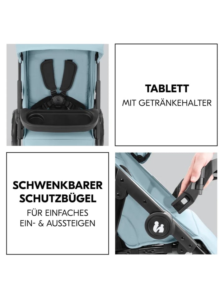 Hauck Buggy Shop N Care inkl. Autositz Pebble Pro in blau,schwarz günstig kaufen onesize