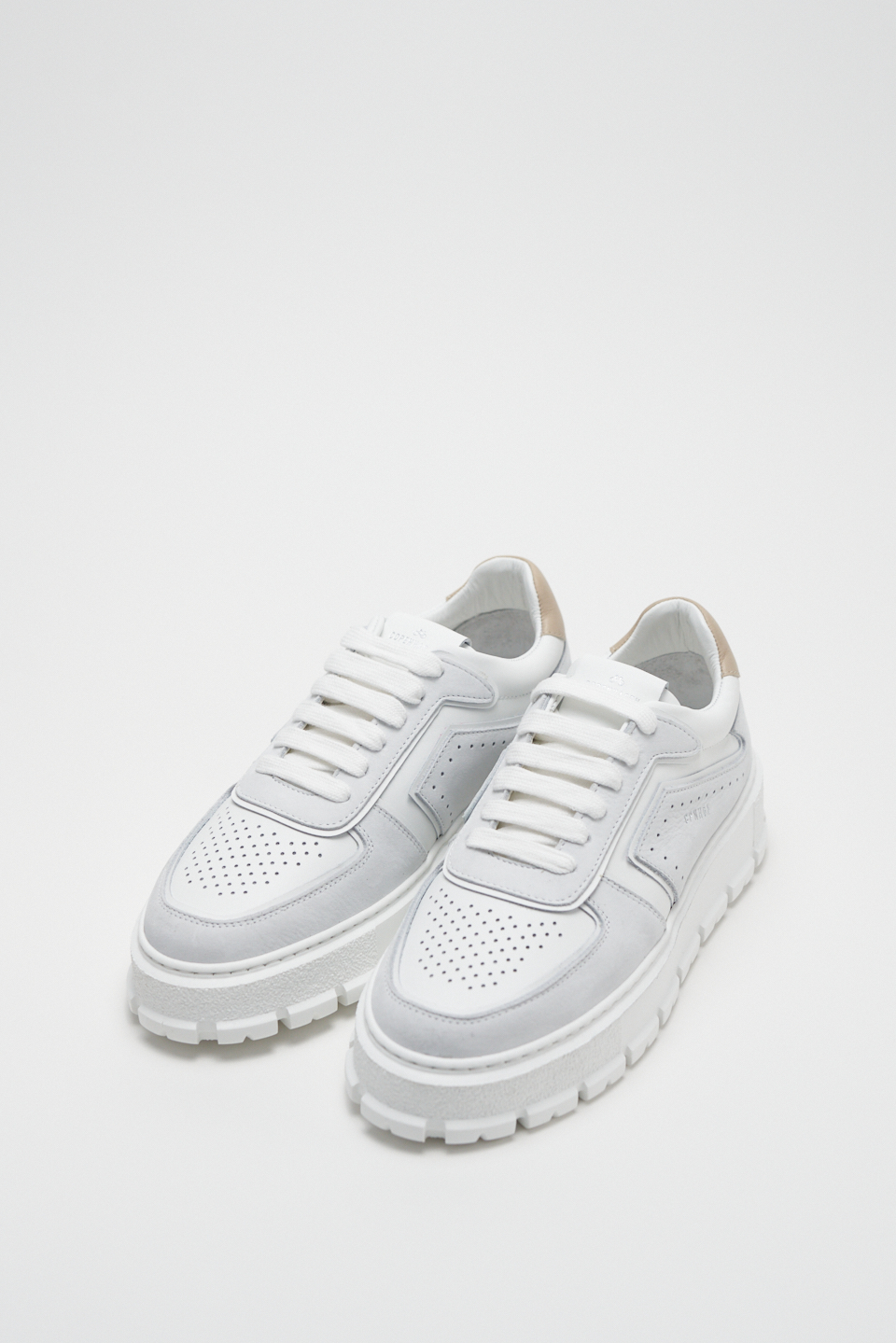 CPH332 leather mix white/nature