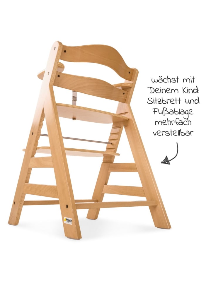 Hauck Hochstuhl Alpha Plus Natur - im Sparset inkl. in beige,schwarz günstig kaufen onesize