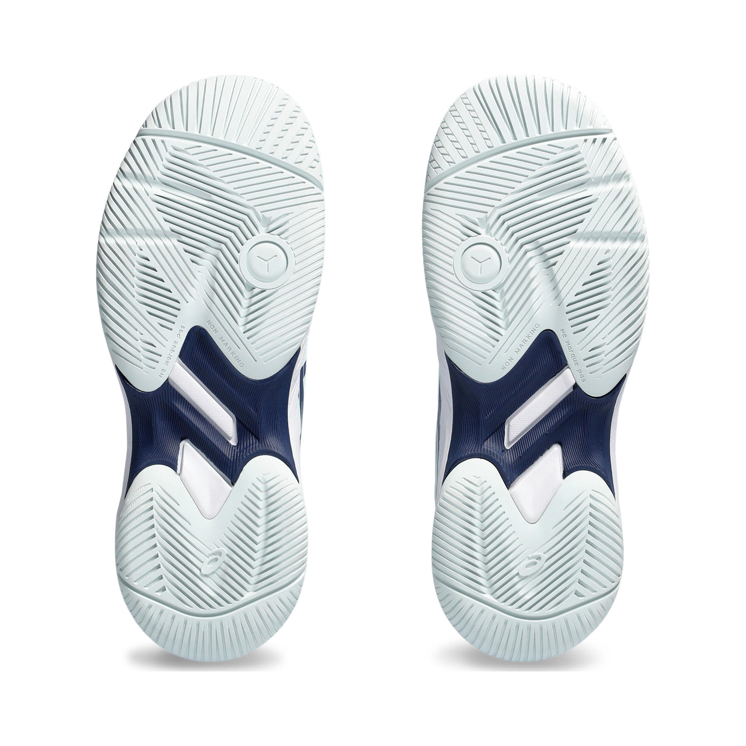 Gel-Game 9 GS Allcourtschuh Kinder - Mint, Dunkelblau