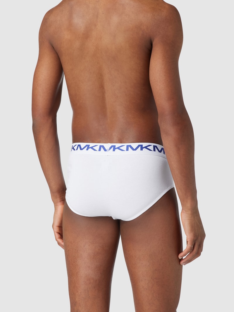 Slip mit Label-Schriftzug in weiß