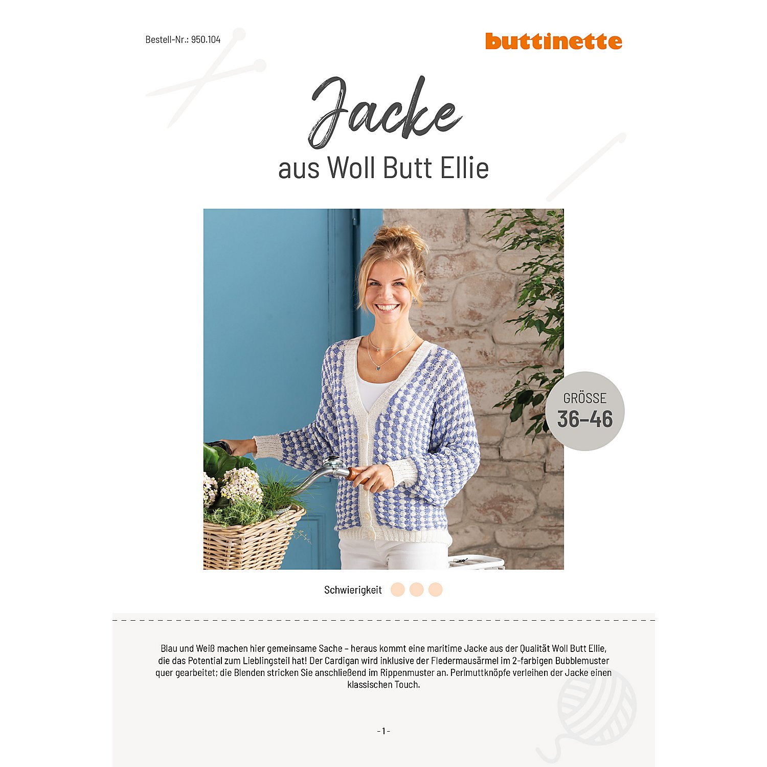 Strickanleitung - Jacke aus Woll Butt Ellie