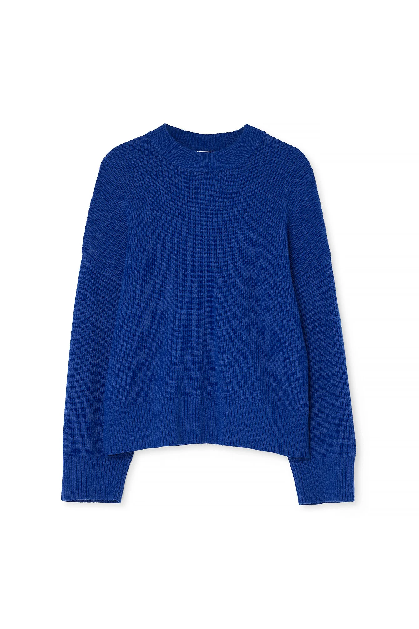 Rundhalsausschnitt Strickpullover