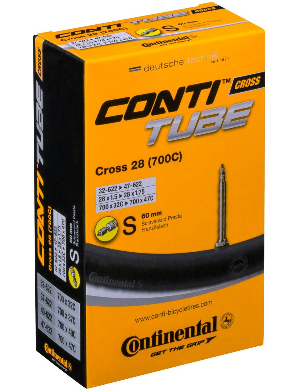 Continental Cross 28 S60 Schlauch kaufen | Bike-Discount