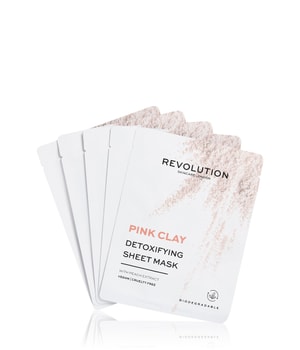 REVOLUTION SKINCARE Biodegradable Detoxifying Pink Clay Sheet Mask Set Gesichtspflegeset-5 Stk