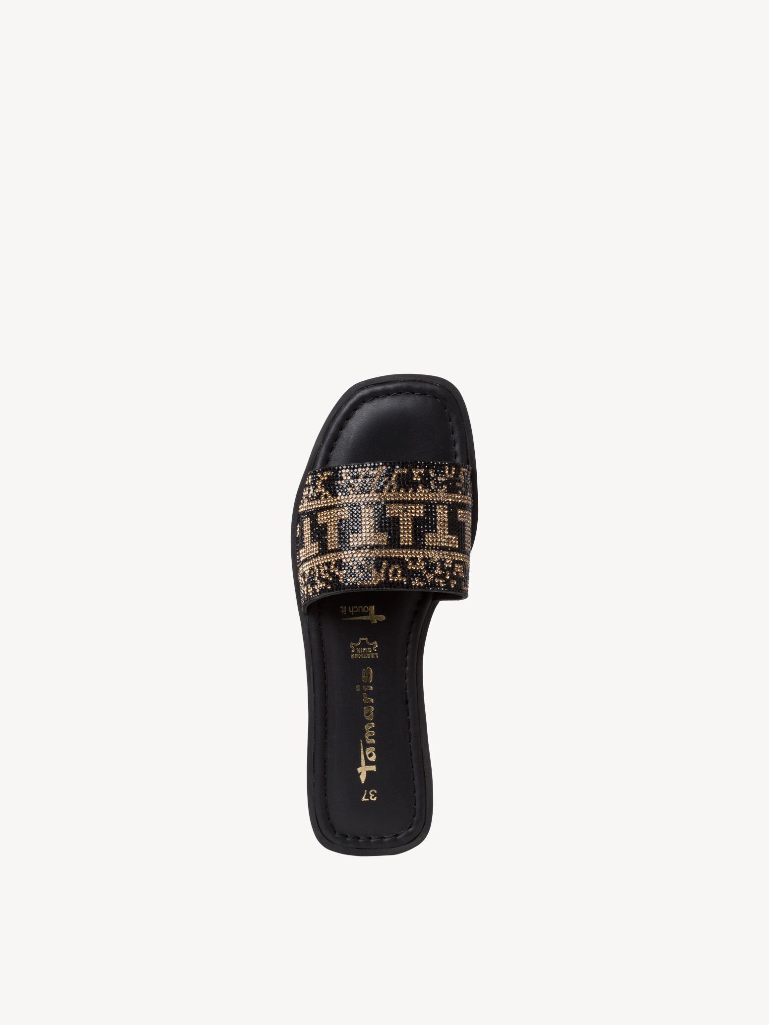 Mule en cuir - noir