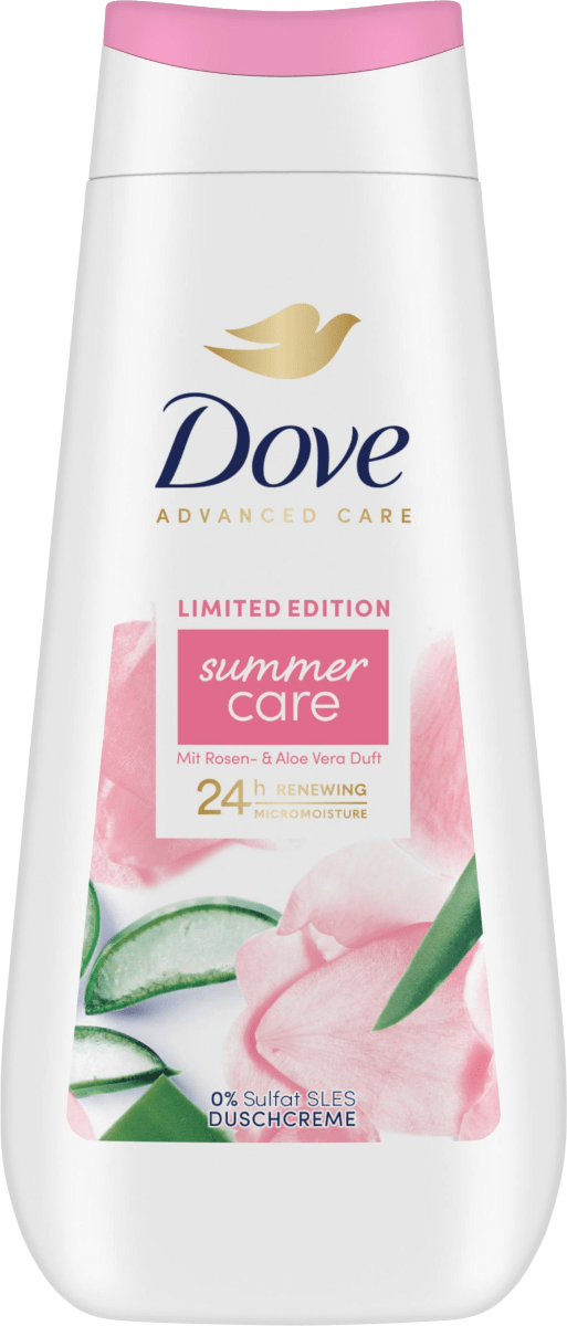 Duschcreme Advanced Care summer care mit Rosen- & Aloe Vera Duft, 225 ml