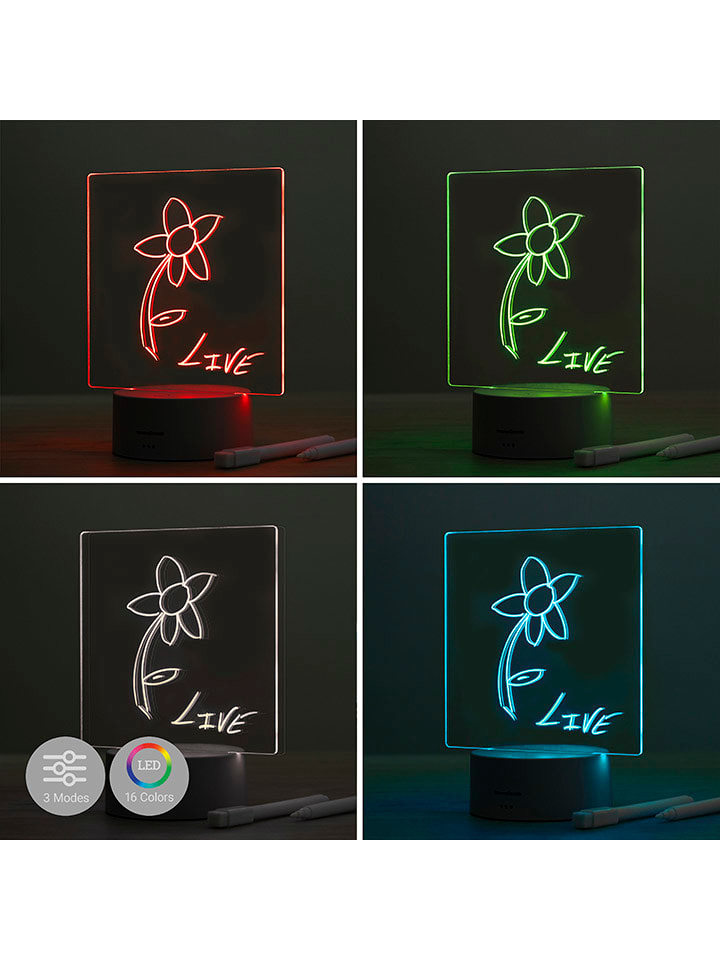 InnovaGoods LED-Notiztafel in Hellgrau - (B)15 x (H)19 cm günstig kaufen onesize