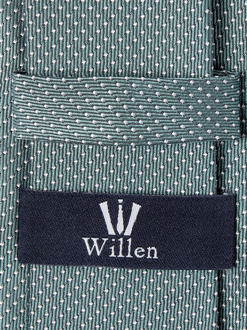 Seidenkrawatte mit Allover-Muster in grün