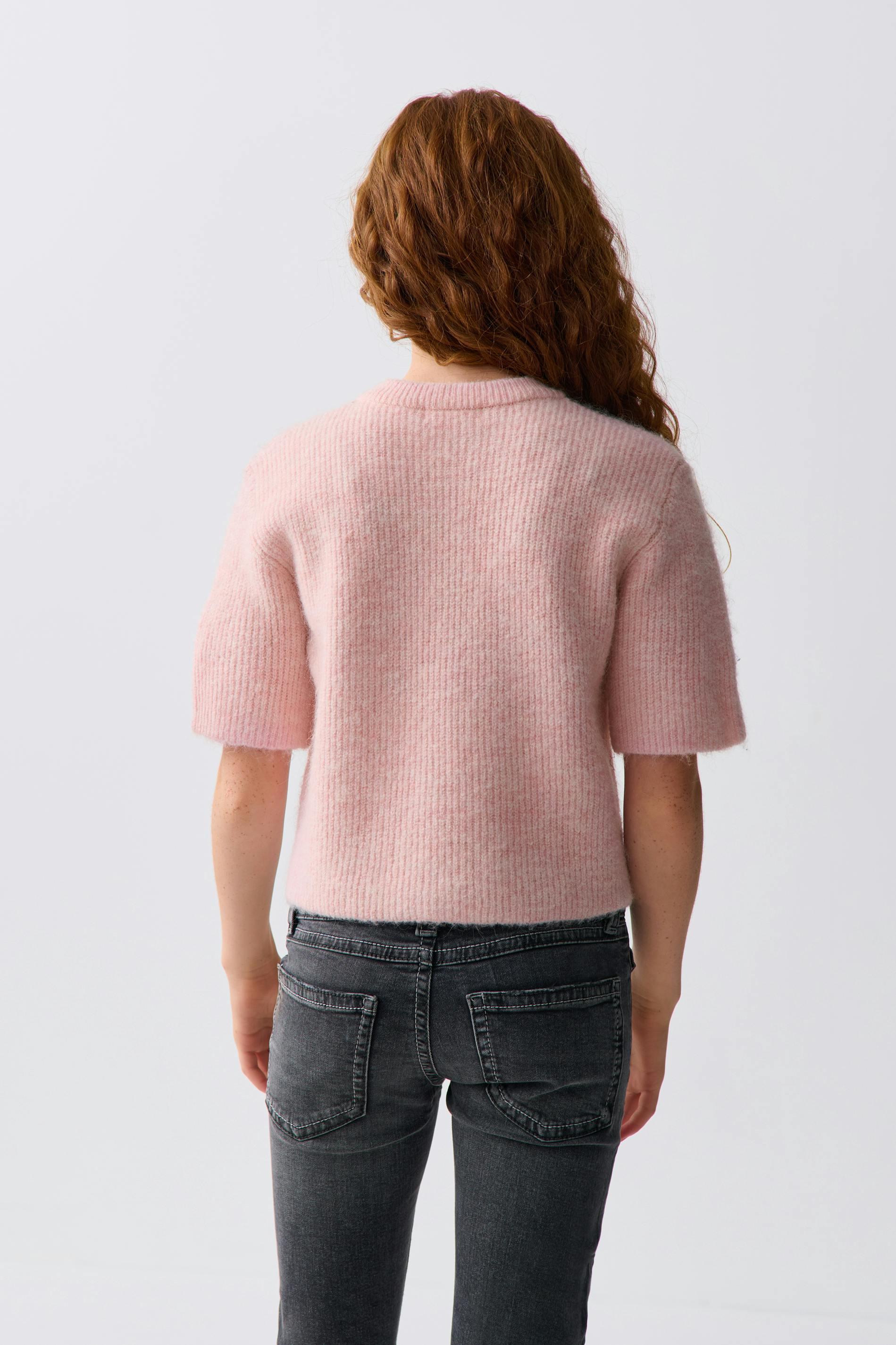 Y short sleeve cardigan