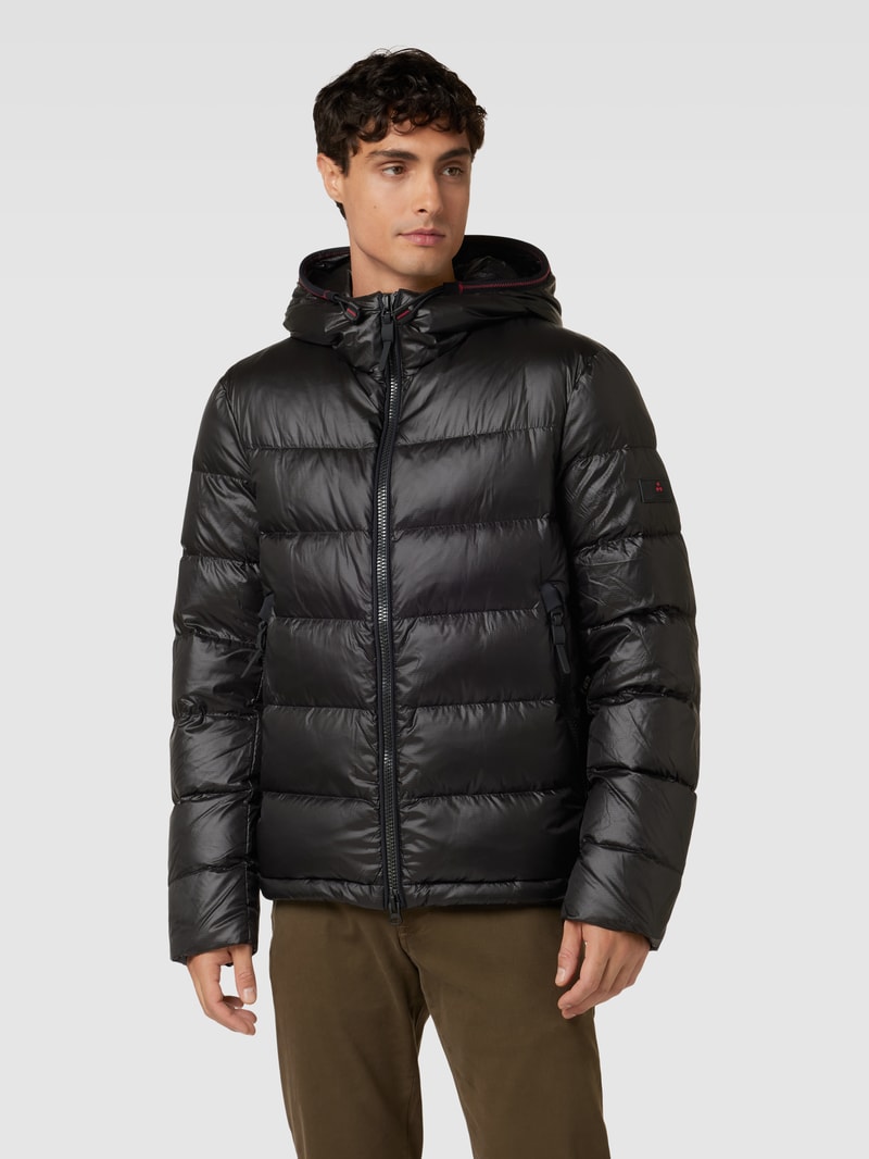 Steppjacke mit Kapuze Modell 'HONOVA NR 02' in schwarz