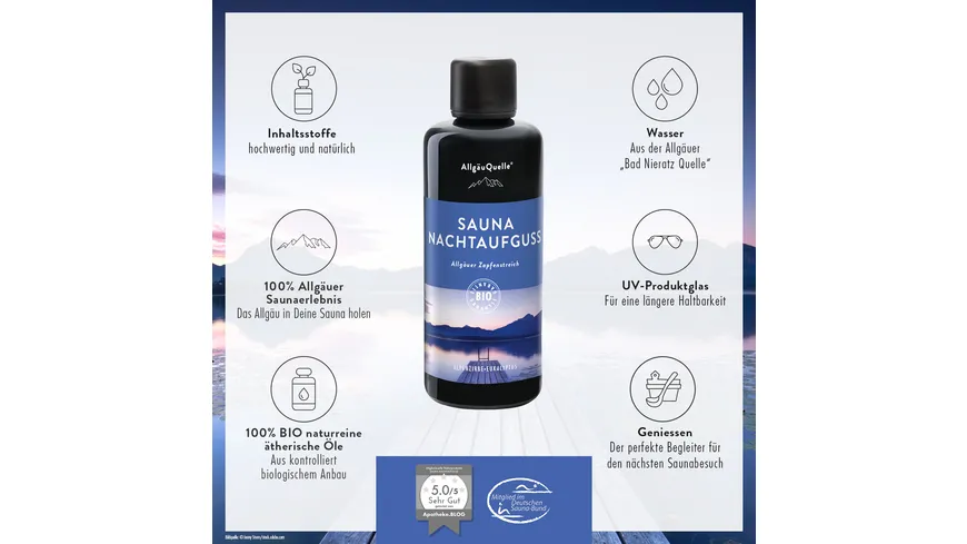 AllgäuQuelle Sauna Nachtaufguss Allgäuer Zapfenstreich 100 ml