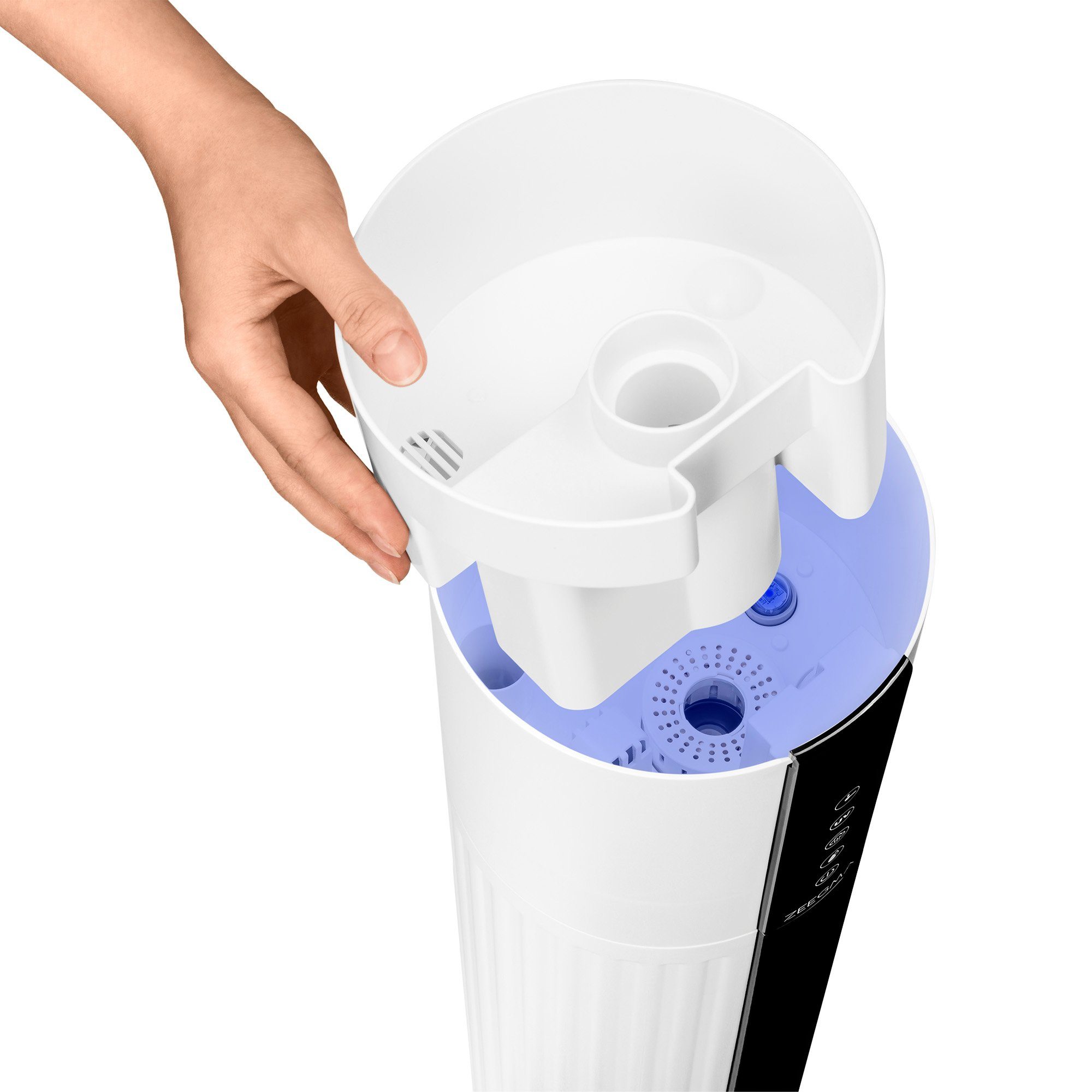 Zeegma Luftbefeuchter VERS UV GRAND, Leiser Betrieb8-Liter-Behälter3 Befeuchtungsmodi