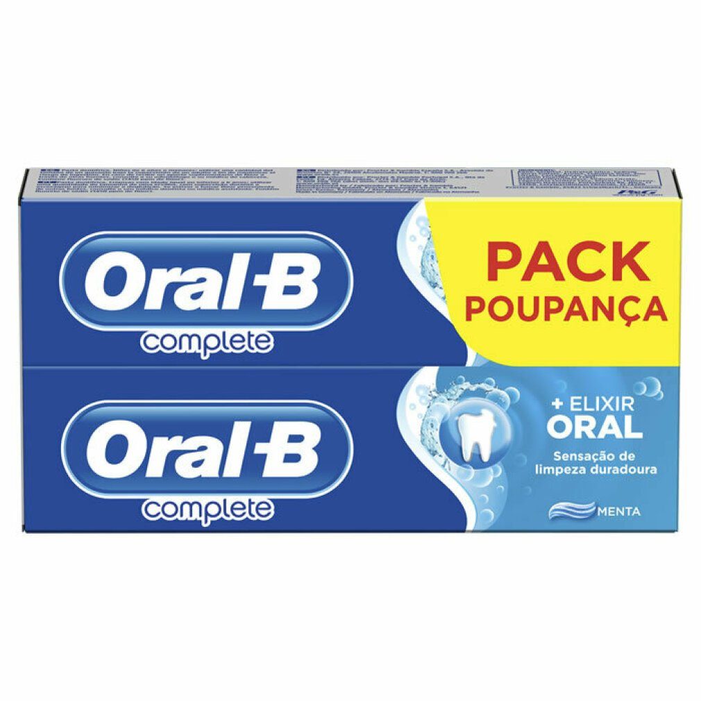 Oral-B Zahnpasta COMPLETE DENTIFRICO ENJUAGE + BLANQUEANTE LOTE 2 x 75 ml
