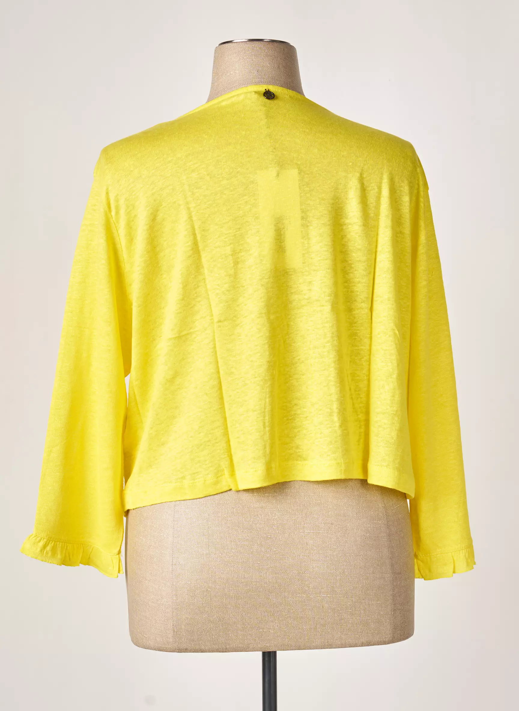 Maloka Cardigans Femme couleur jaune