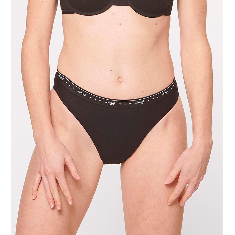 Sloggi Sloggi 3-pk str 48 sort, Tai