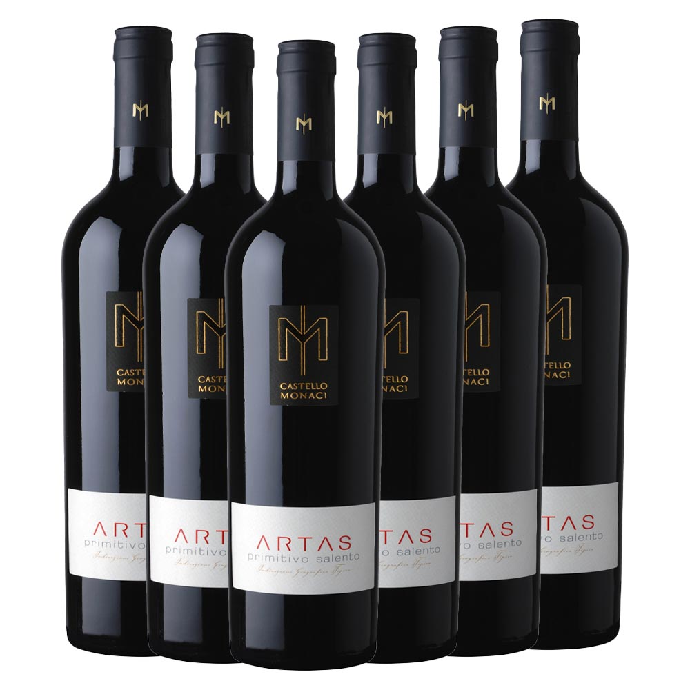 Castello Monaci SRL Artas Primitivo Salento - 6er Karton