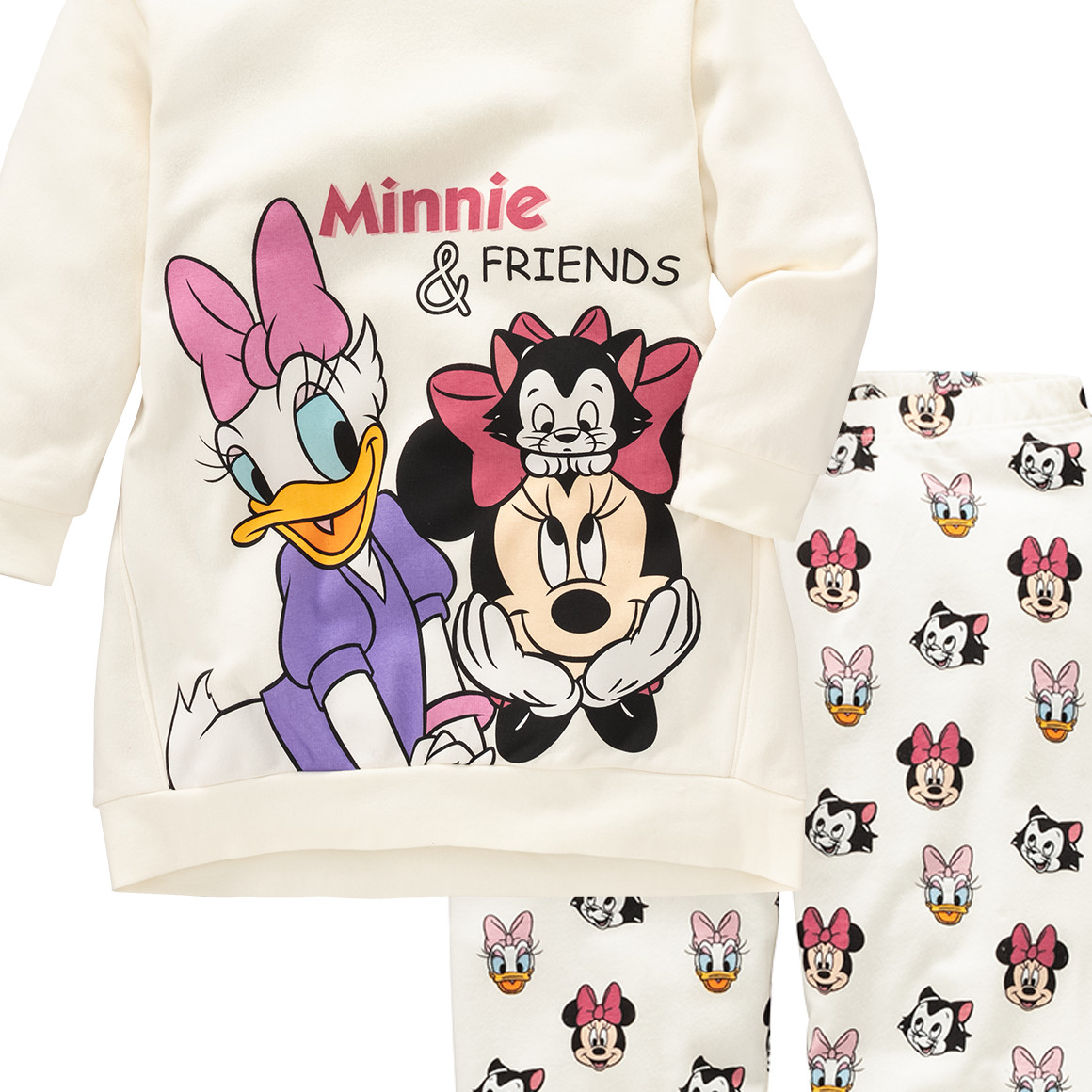 Minnie Maus Sweatkleid und Leggings im Set