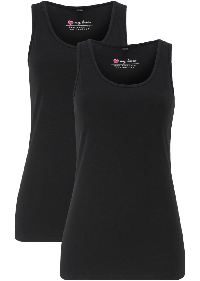 Stretch Tanktop, (2er Pack)