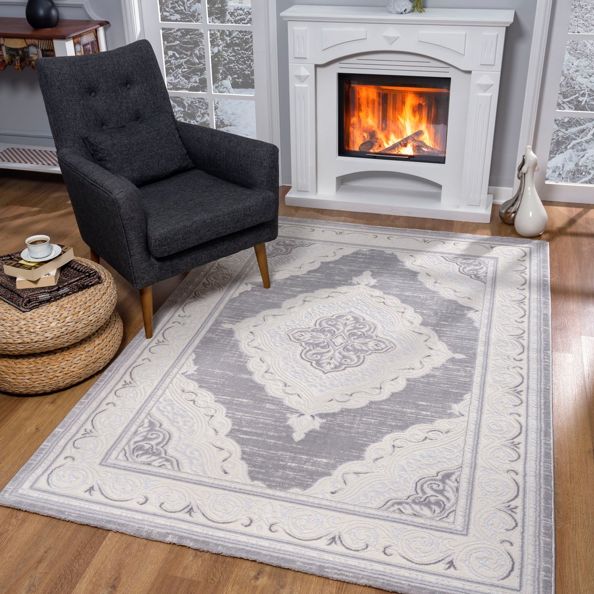Teppich Harmony 3201, Sanat, rechteckig, Höhe: 12 mm, Wohnzimmer, Kurzflor, modern, Schlafzimmer