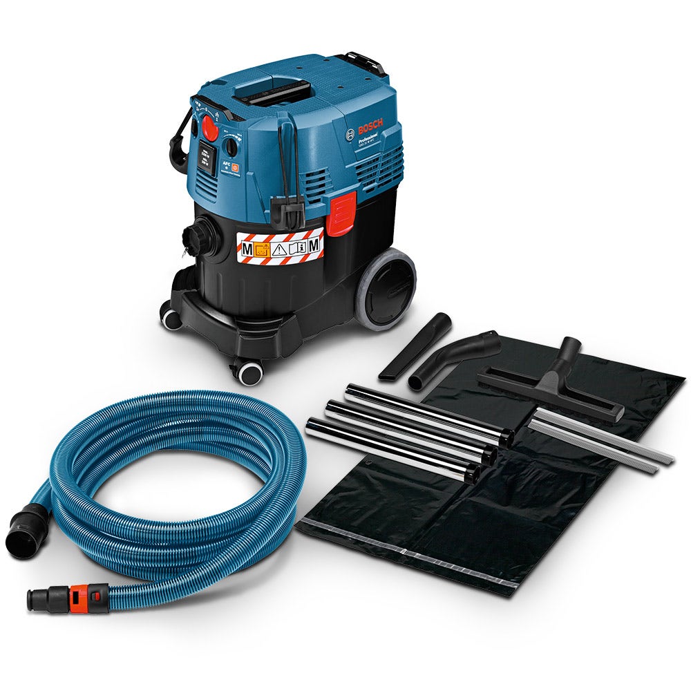 Aspirador industrial BOSCH 240 V 35 l classe M para uso em superfícies secas e úmidas 06019C3140