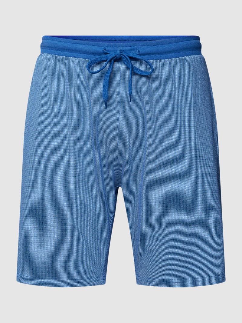 Pyjama-Shorts mit Allover-Muster in hellblau