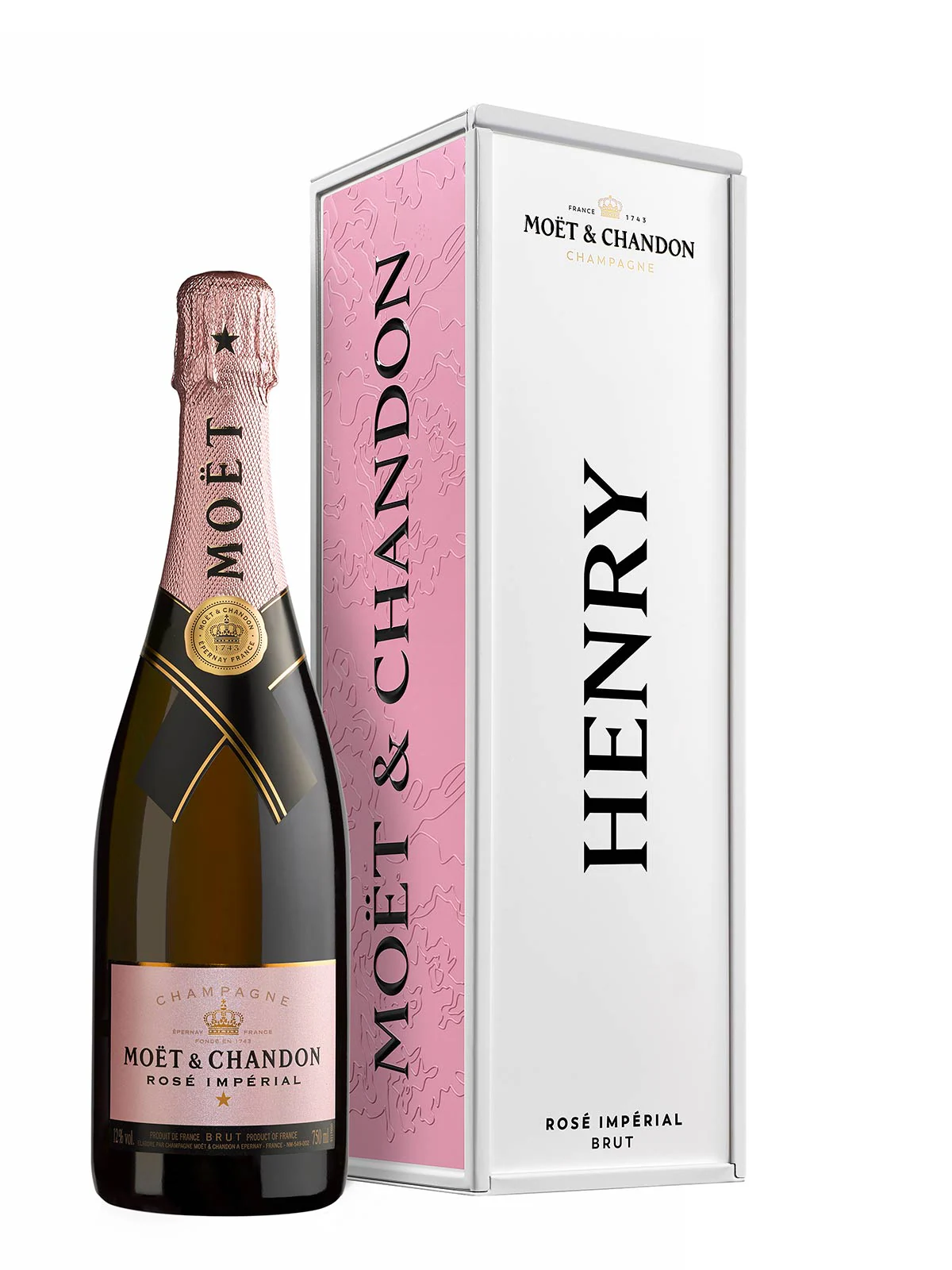 MOëT & CHANDON ROSÉ IMPÉRIAL IN KLASSISCHER GESCHENKBOX AUS METALL