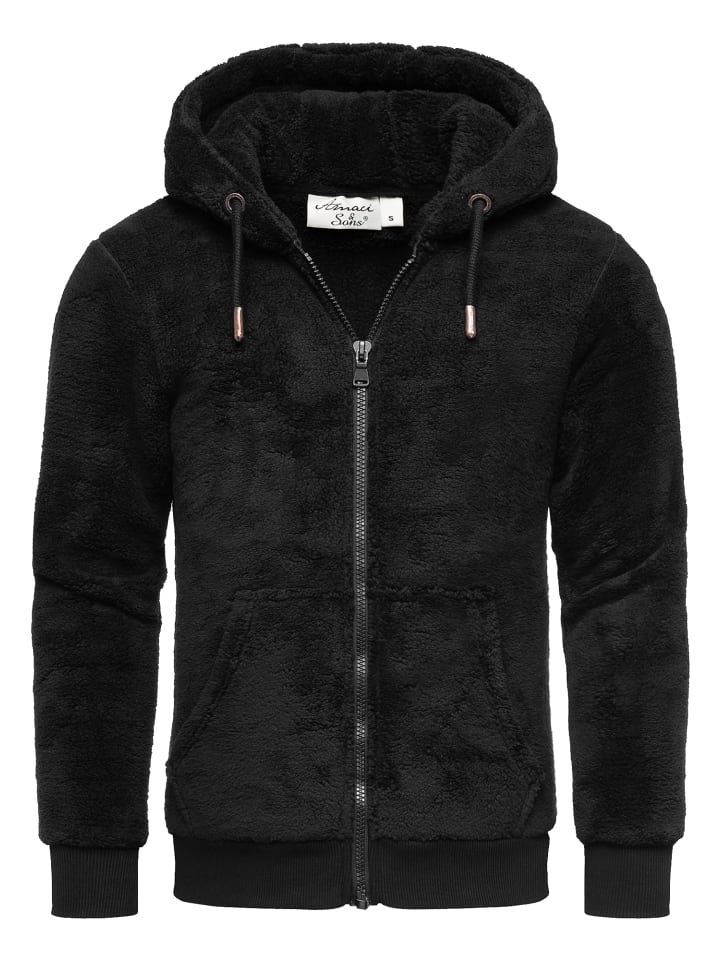 Amaci&Sons Teddyfell Jacke BERWYN in Schwarz günstig kaufen