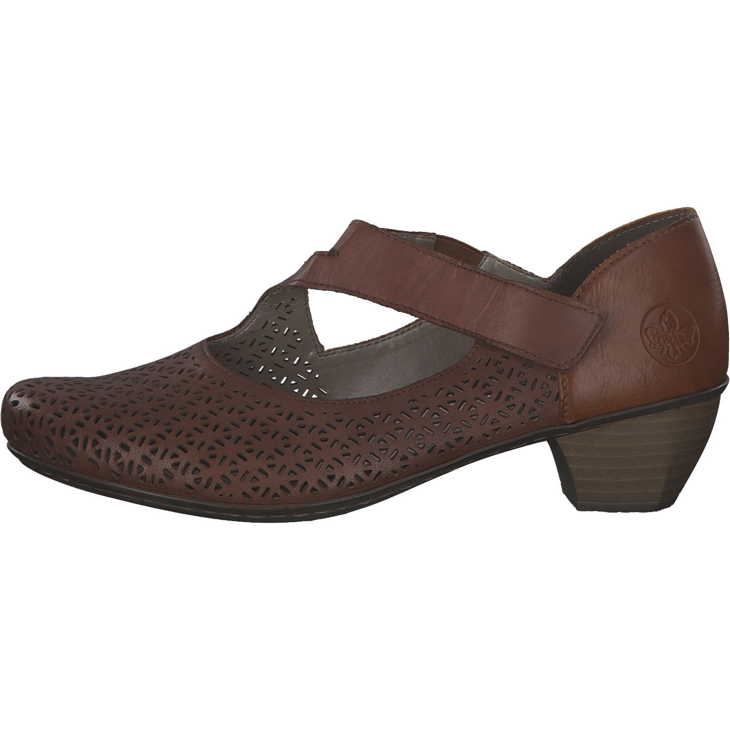 Rieker 41796, Pumps, Damen, nuss/cayenne