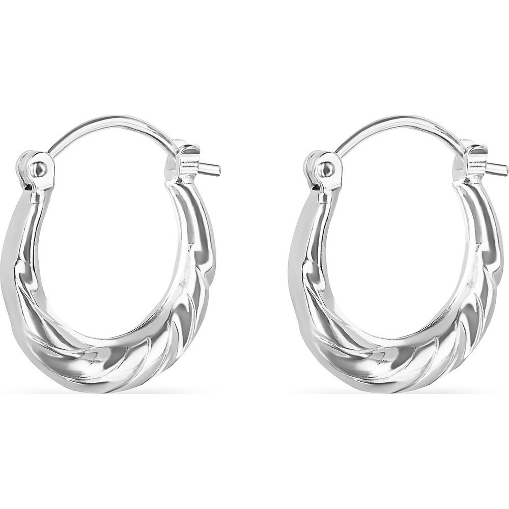FAVS Créoles 925 Argent Boucles d'oreilles