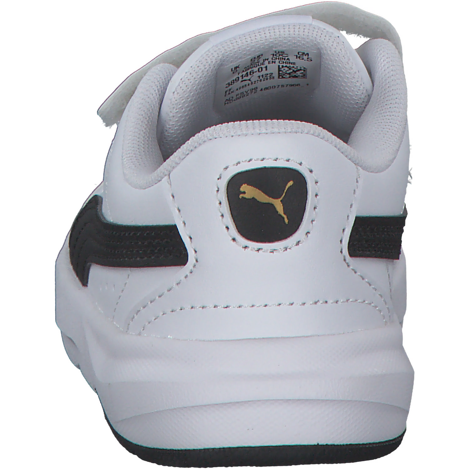 Puma Evolve Court V Inf 389146, Sneakers Low, Kinder, puma white/puma black/puma gol