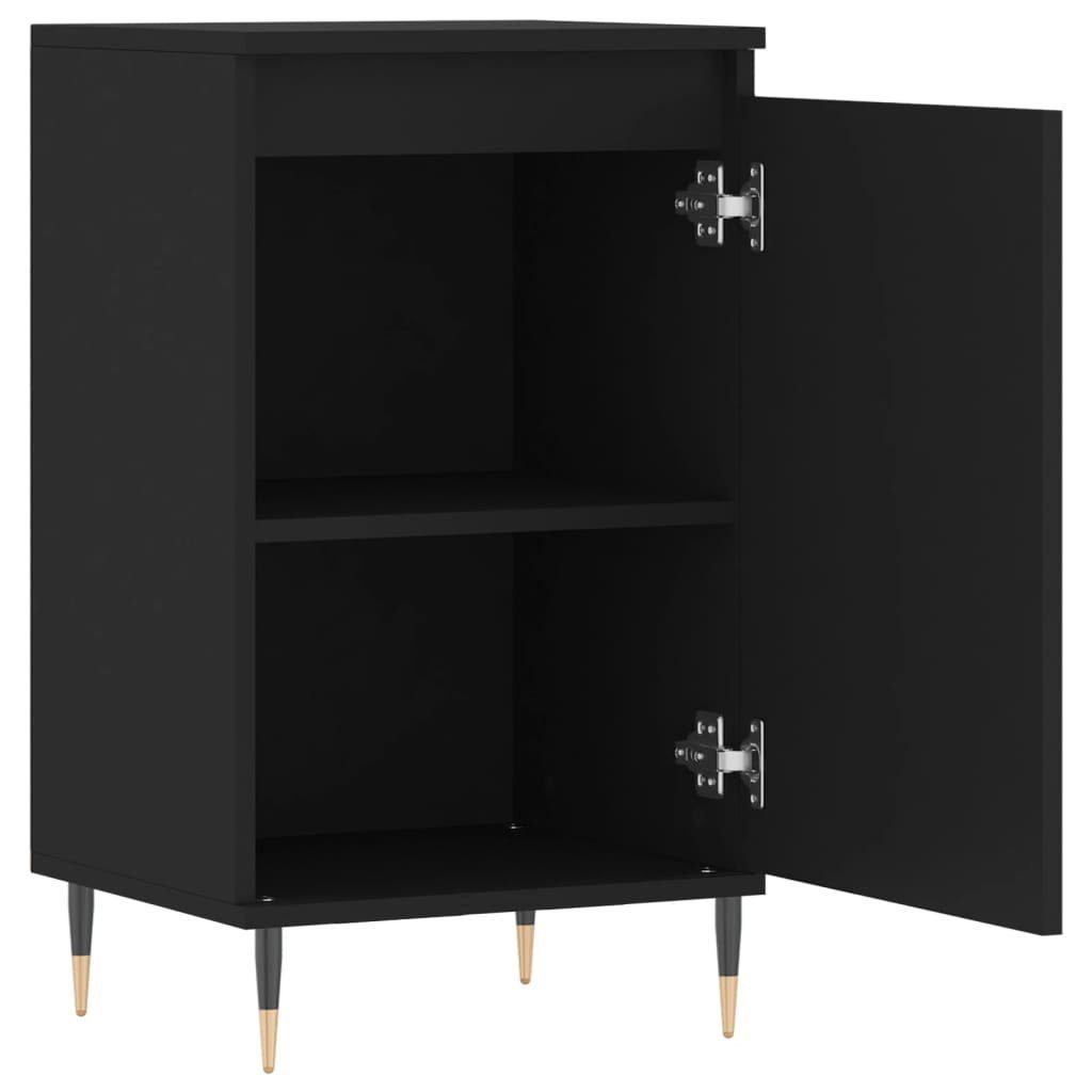 vidaXL Anrichte Sideboards 2 Stk Schwarz 40x35x70 cm Holzwerkstoff Kommode