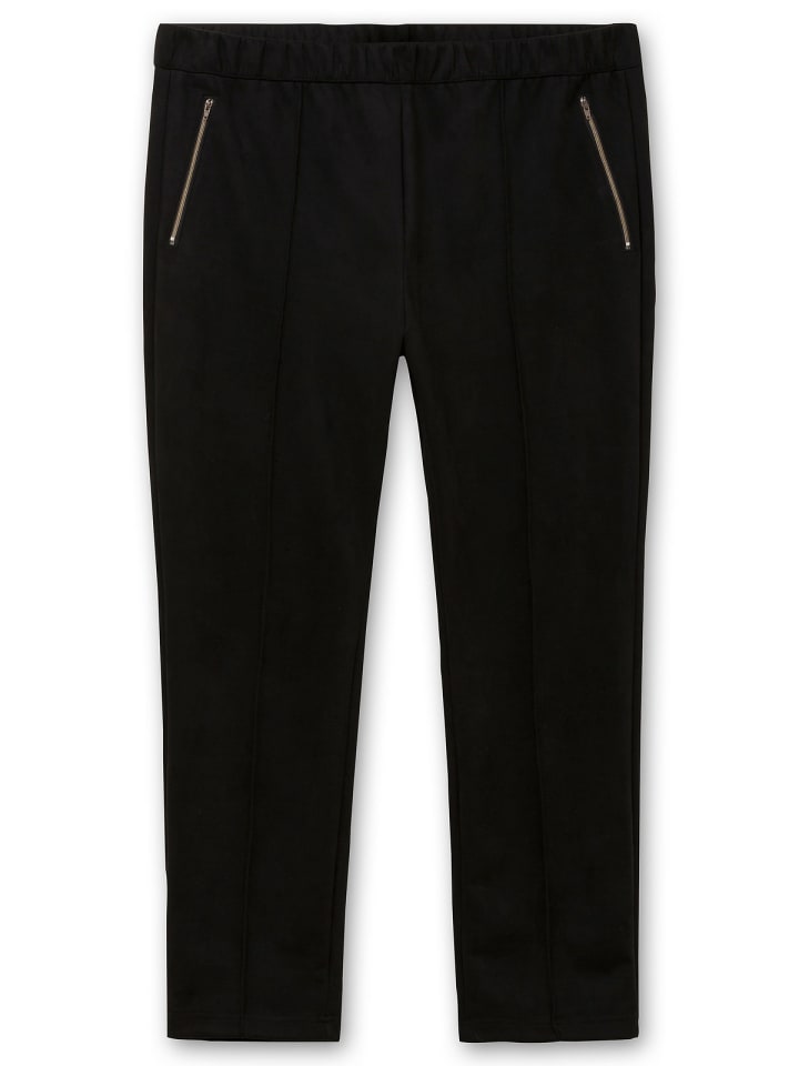 sheego Schmale Hose in schwarz günstig kaufen