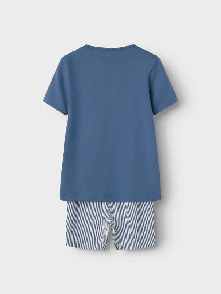name it Shorty Pyjama NKMNIGHTSET UNIVERSITY in china blue günstig kaufen
