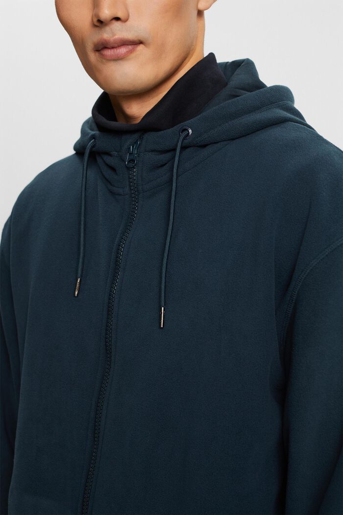 Fleece-Sweatshirt mit Kapuze