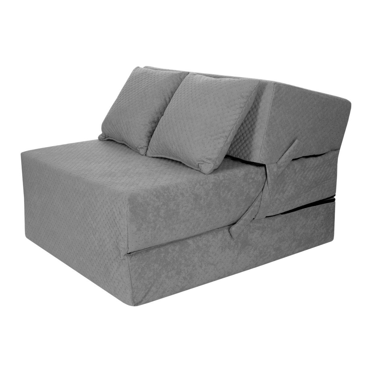 Stillerbursch Schlafsofa Schlafsessel Klappmatratze Conforto mit Kopfteil Grau