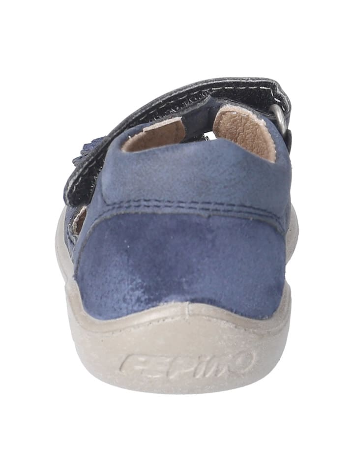 PEPINO Leder-Sandalen in Dunkelblau günstig kaufen