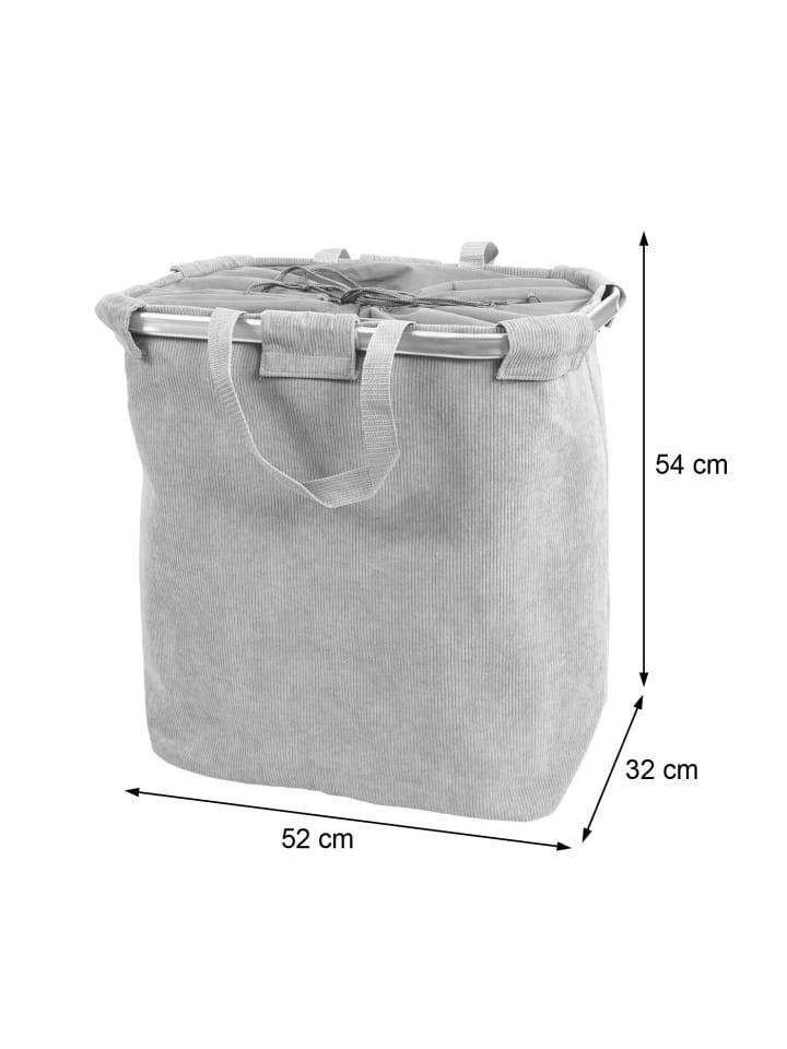 MCW Wäschesammler C34, Cord grau günstig kaufen onesize