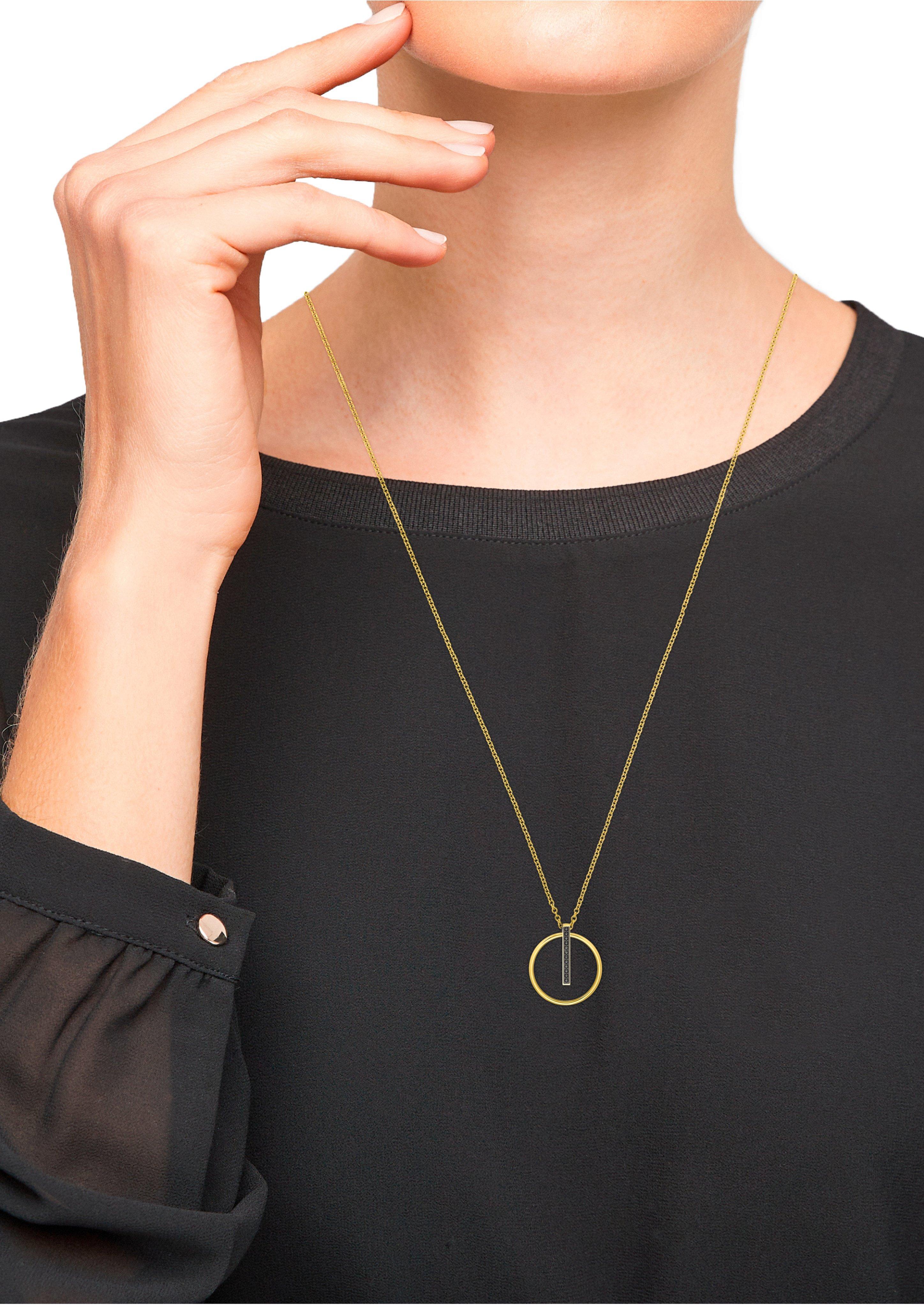 Vergoldete Kette mit kreisrundem Anhänger  6009204-19B0