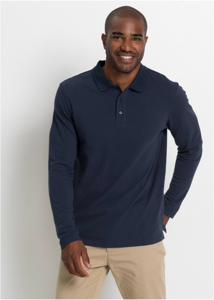 Poloshirt, Langarm