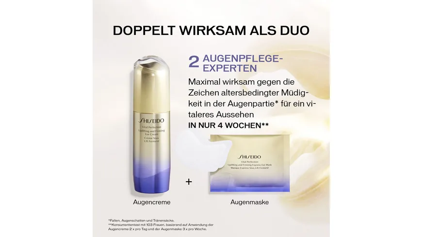 SHISEIDO Vital Perfection Uplifting and Firming Eye Cream 15 ml