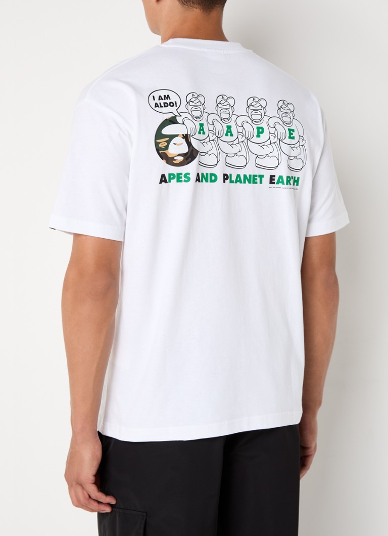 Aape Basic Team T-shirt with logo and back print