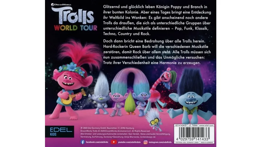 Trolls-World Tour(2)-Hörspiel zum Kinofilm