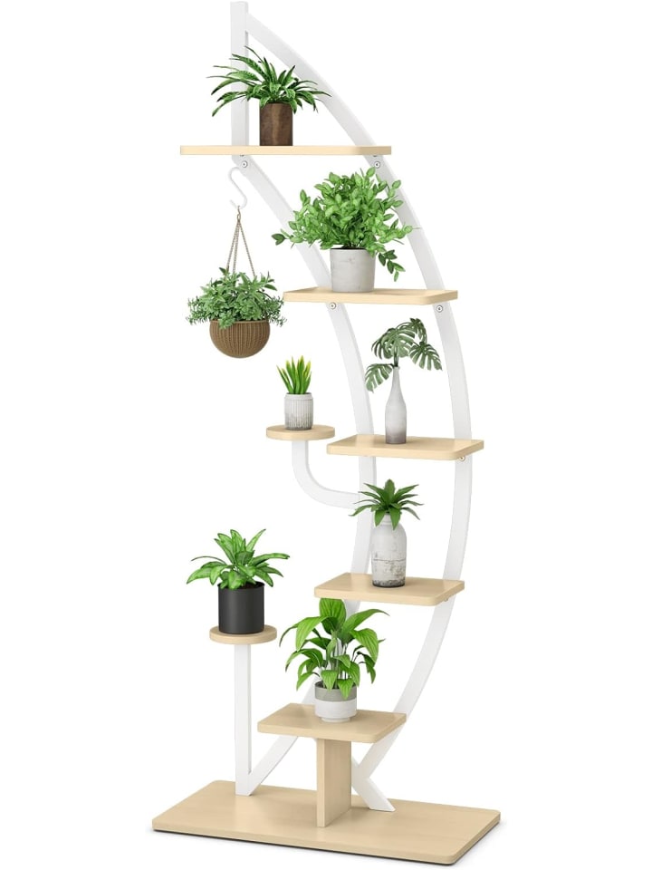 COSTWAY 6-stufiger Pflanzenständer in Weiß günstig kaufen 155 cm