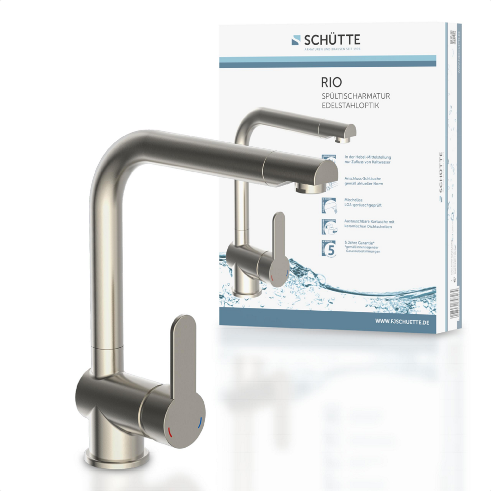 Schütte Spültischarmatur RIO Edelstahloptik