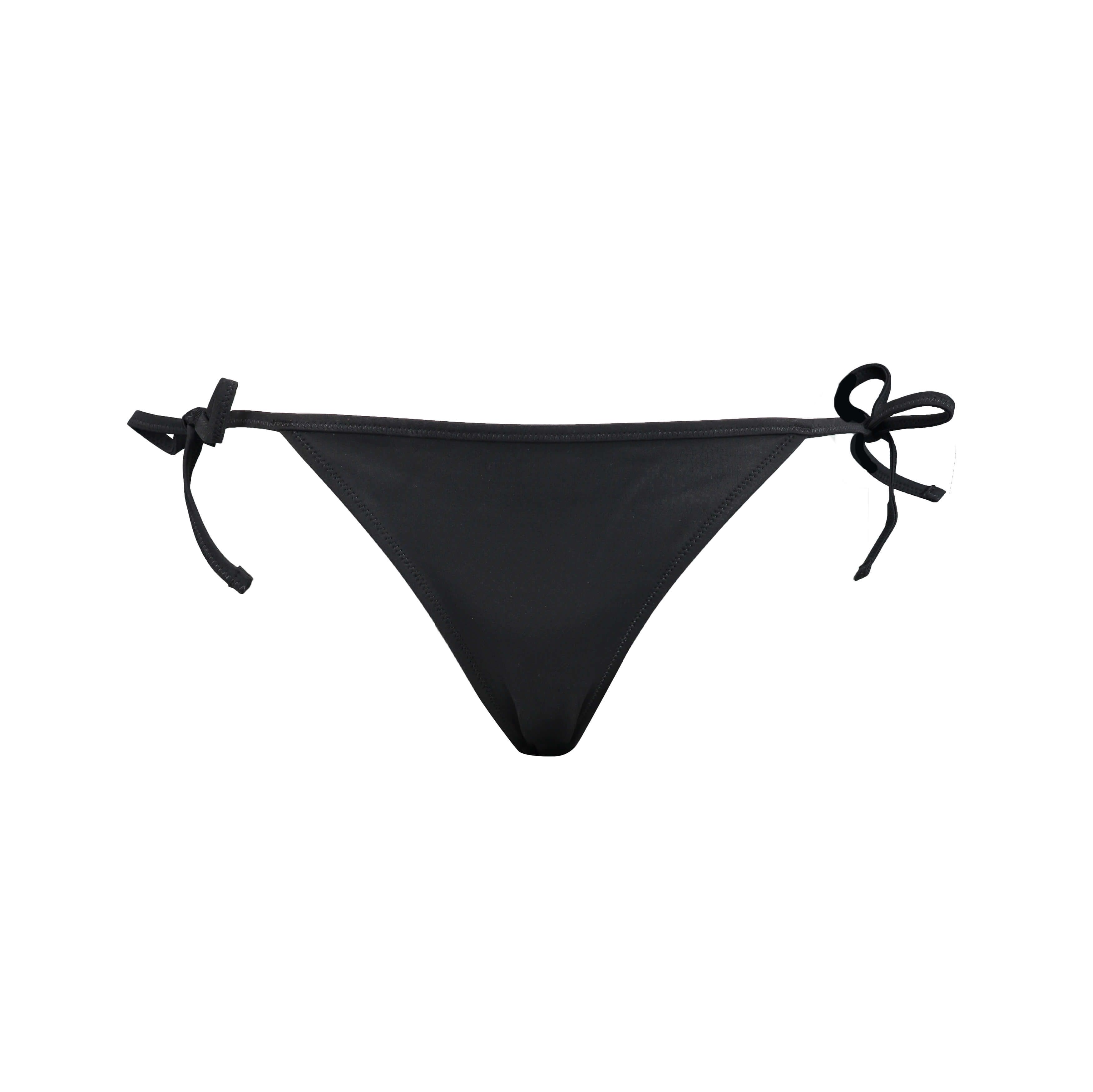 PUMA Side Tie schwarzes Damen Bikini-Unterteil